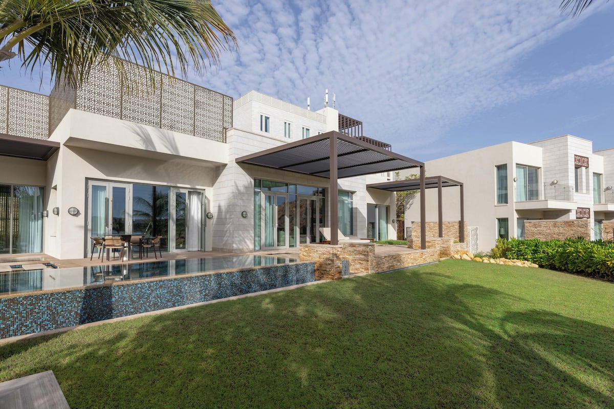 Villa (Sanctuary Ocean with Garden and Pool) | Sengetøy i egyptisk bomull og sengetøy av topp kvalitet