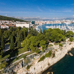 منظر من الجو على ارتفاع عالٍ