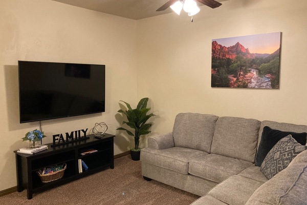 Smart TV, books, stereo