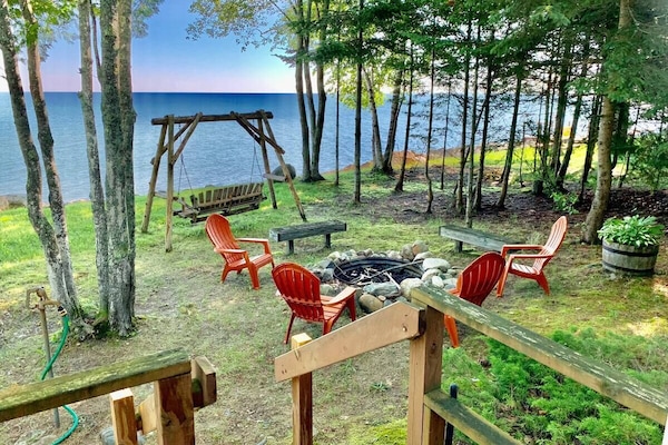 View from porch off of sunroom