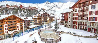 Arc 1950, Hameau du Glacier, Top floor, 65m2, Fireplace, South-facing balcony, Swimming pool