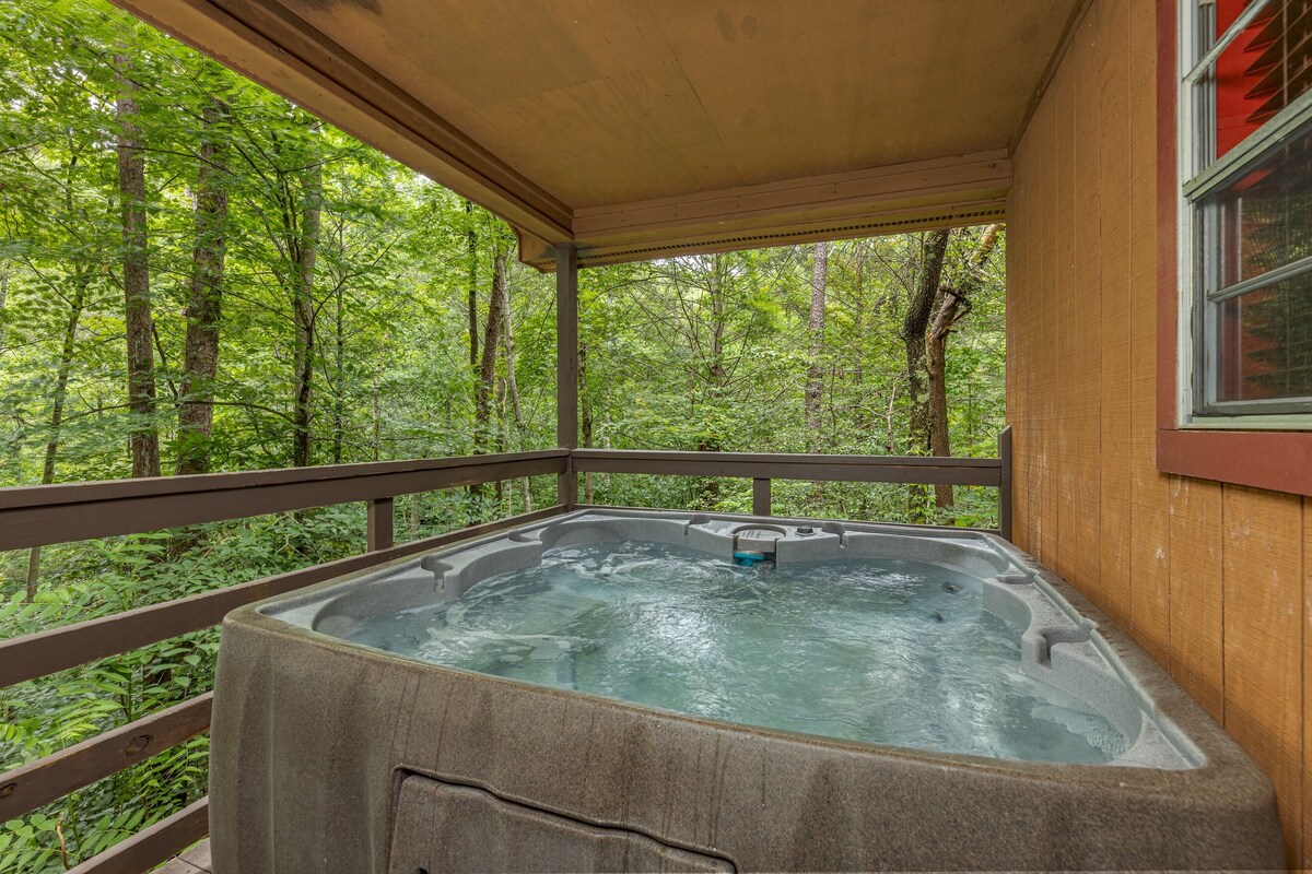 Fun in the woods! hot tub, arcade, budget-friendly Free ticket to Dollywood!