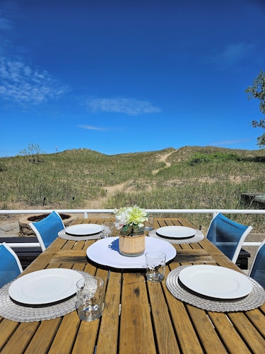 Lake Michigan Beachfront Home for Large Groups, Private Beach Access