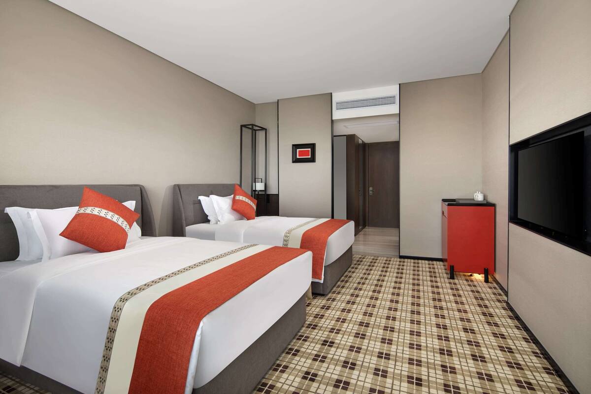Kamar Bisnis, 2 Tempat Tidur Double, Bebas Asap Rokok