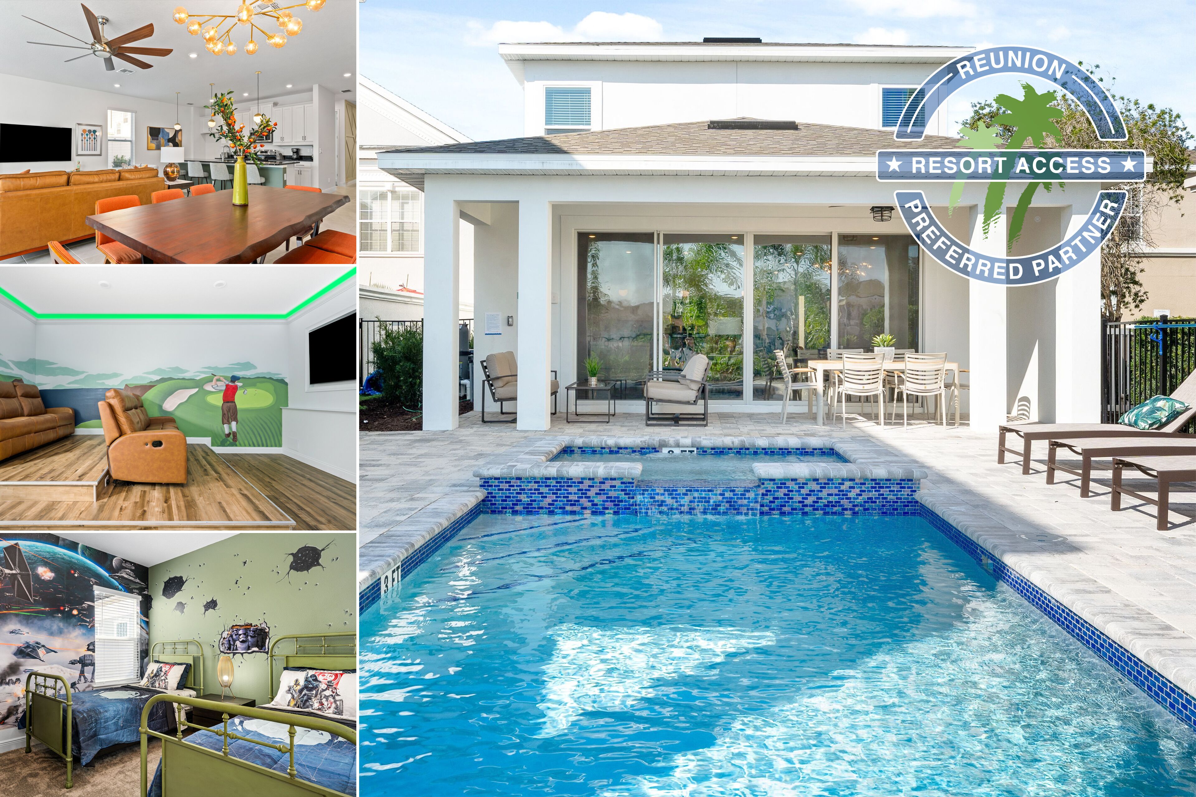 Family & Golf Getaway | Theater/Games Room | Private Pool | Reunion Membership