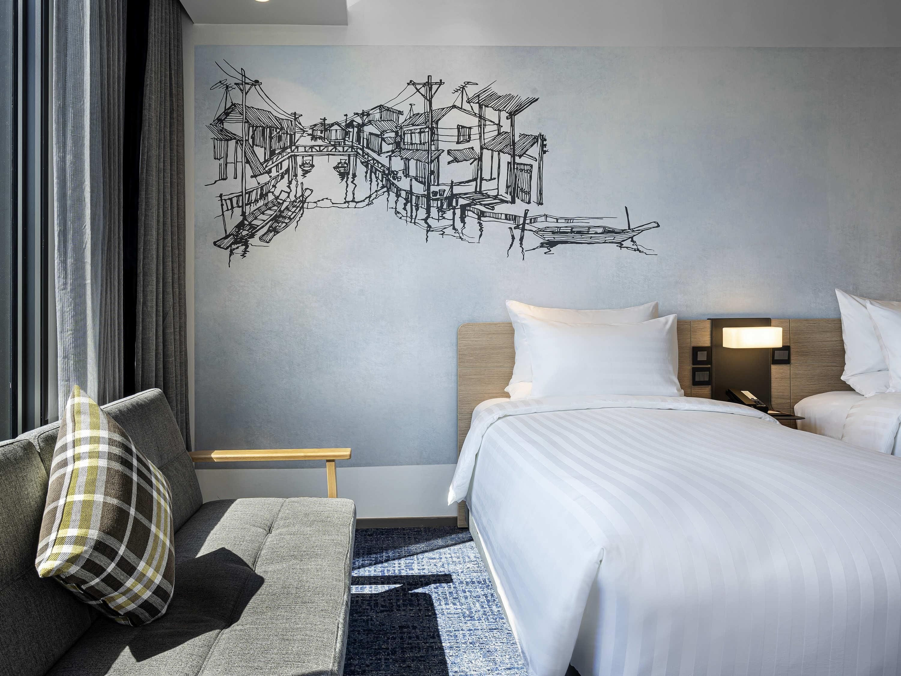 Executive tvåbäddsrum - 2 enkelsängar | Minibar, skrivbord, arbetsyta för laptop och ljudisolering