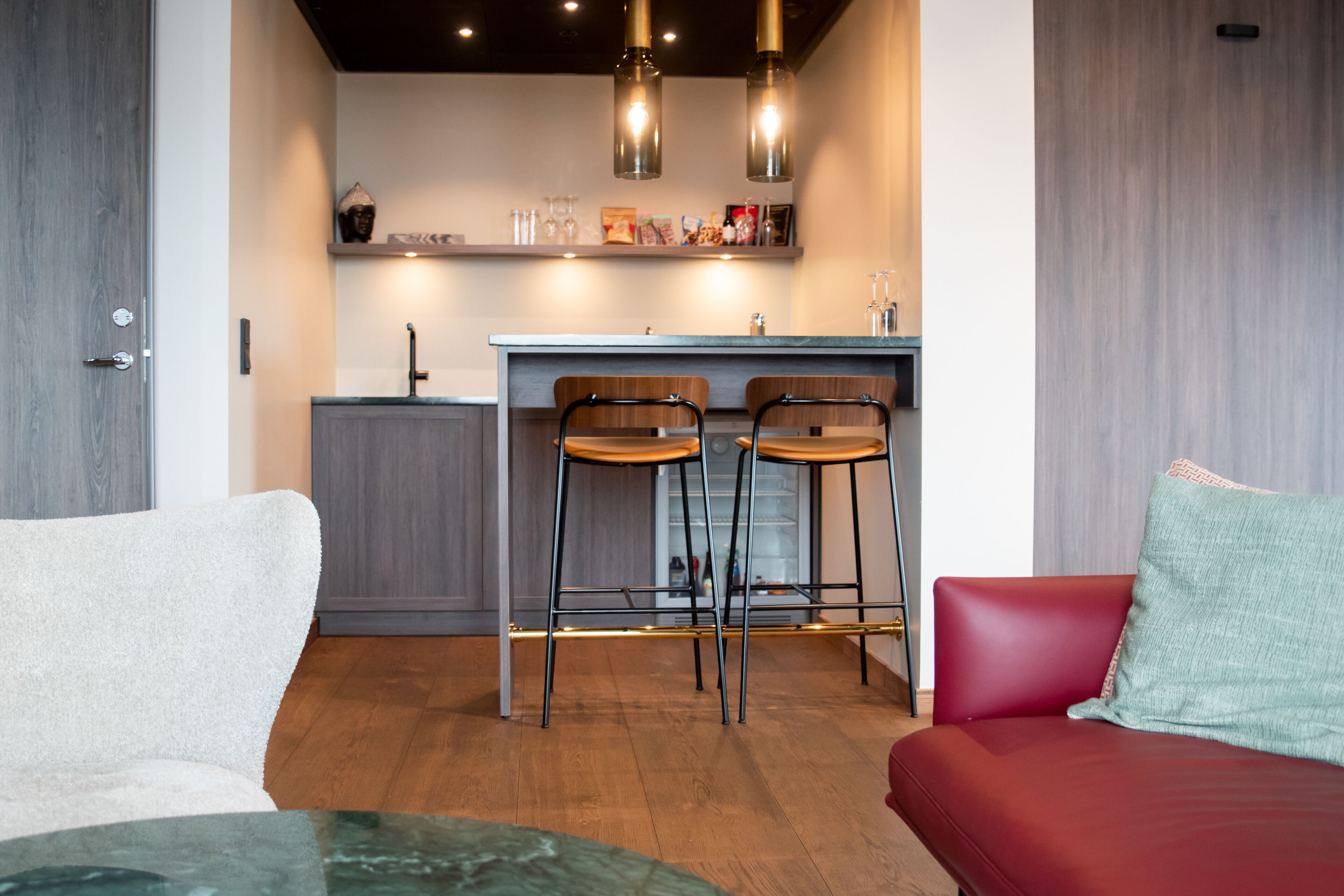 suite with private sauna | private kitchen | espresso maker, electric kettle, eco-friendly cleaning products