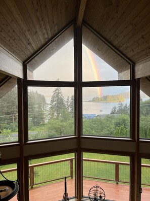 Interior - Auke Bay Chalet~ Ocean views, Hot tub, Sauna, outdoor entertainment, & fire pit! (Juneau)