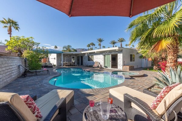 A heated pool
