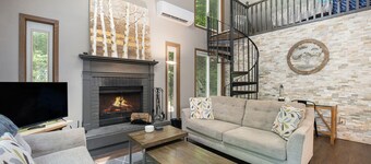 Peaceful and Updated Cabin with Loft and Fireplace at Schuss Village - Sleeps 6