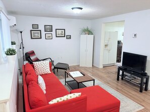 TV, books, video library