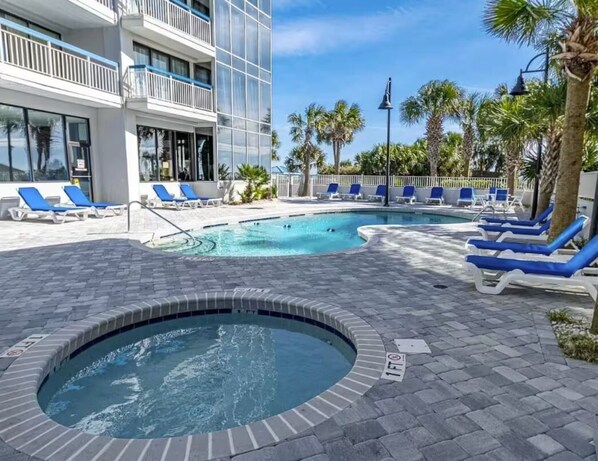 Indoor pool, outdoor pool
