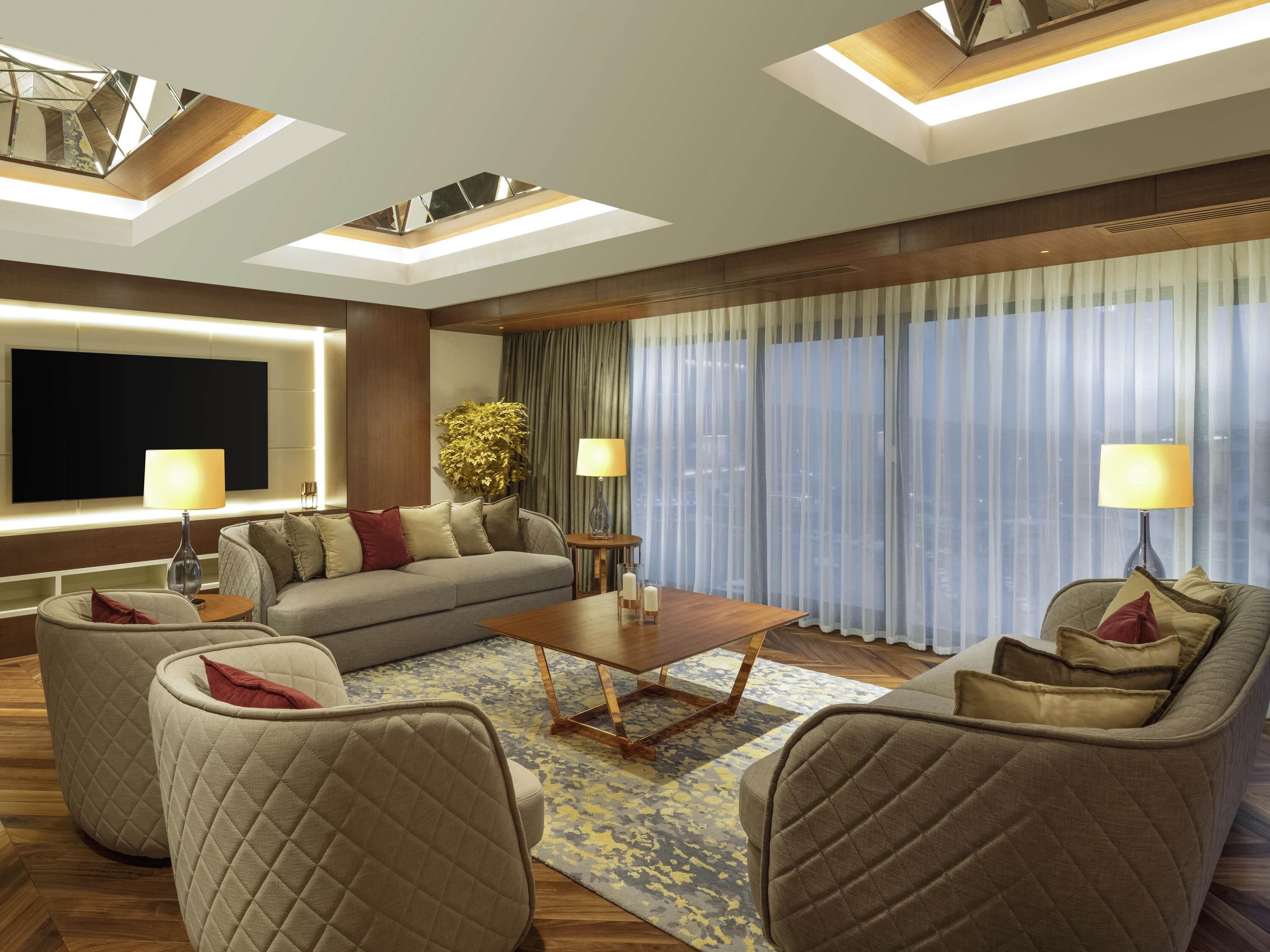 Suite Presidensial, 1 Tempat Tidur King | Meja kerja, kedap suara, Wi-Fi gratis, dan seprai linen