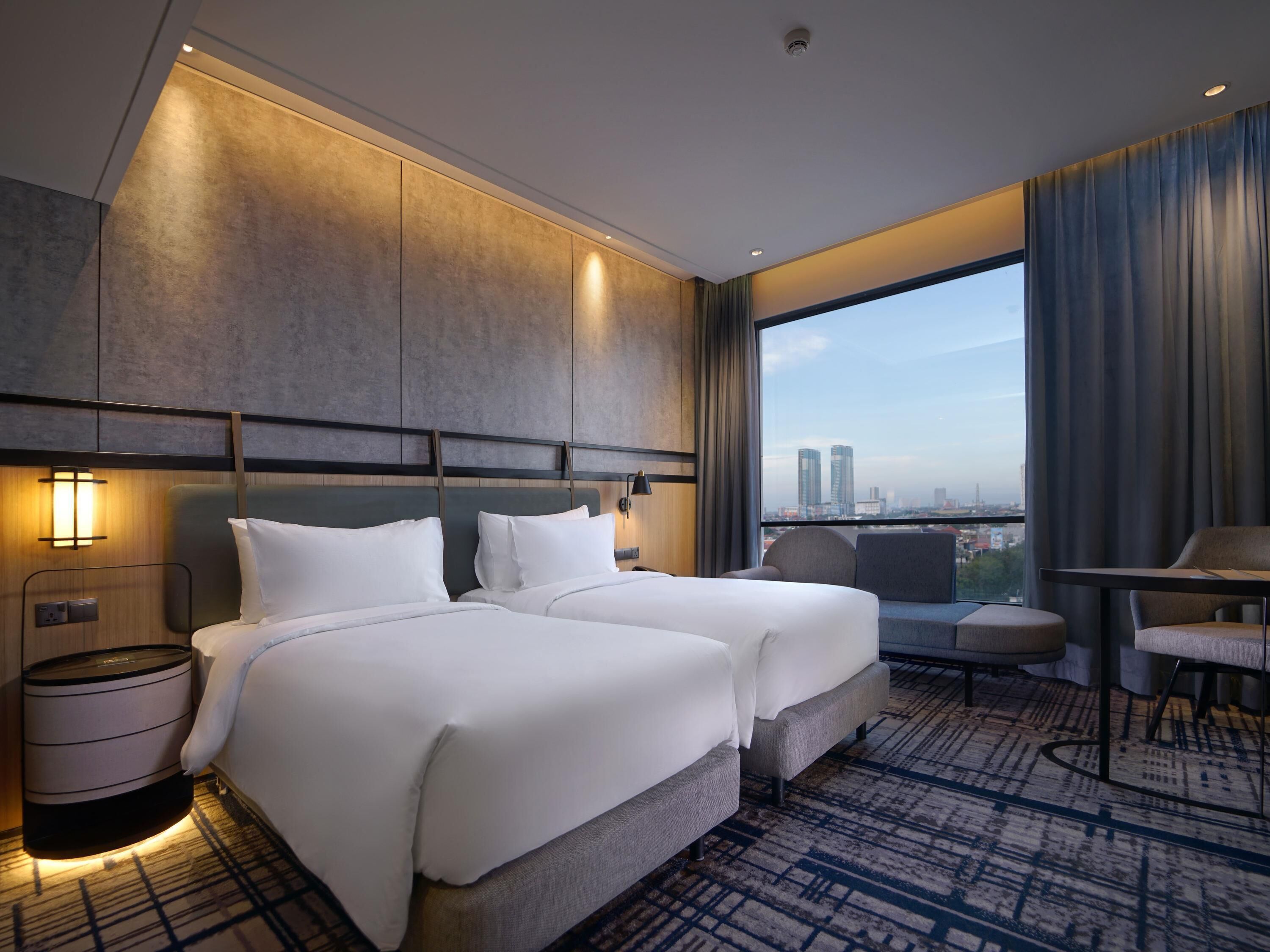 Premium bedding, minibar, in-room safe, desk