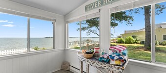 The Beach Retreat is a cozy beach Villa with Hottub overlooking a private beach.