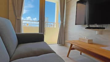Habitación con 2 camas individuales, para no fumadores | Vista del balcón
