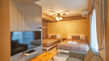 Desk, iron/ironing board, free WiFi, bed sheets