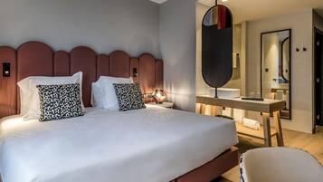 Donsdekens, Select Comfort-bedden, een minibar, een kluis op de kamer