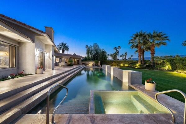 A heated pool