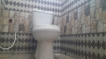 Ducha, toallas, jabón, papel higiénico