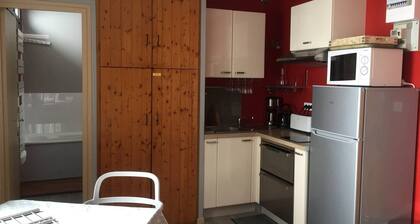 Studio for 4 with elevator, free parking, and direct access to slopes