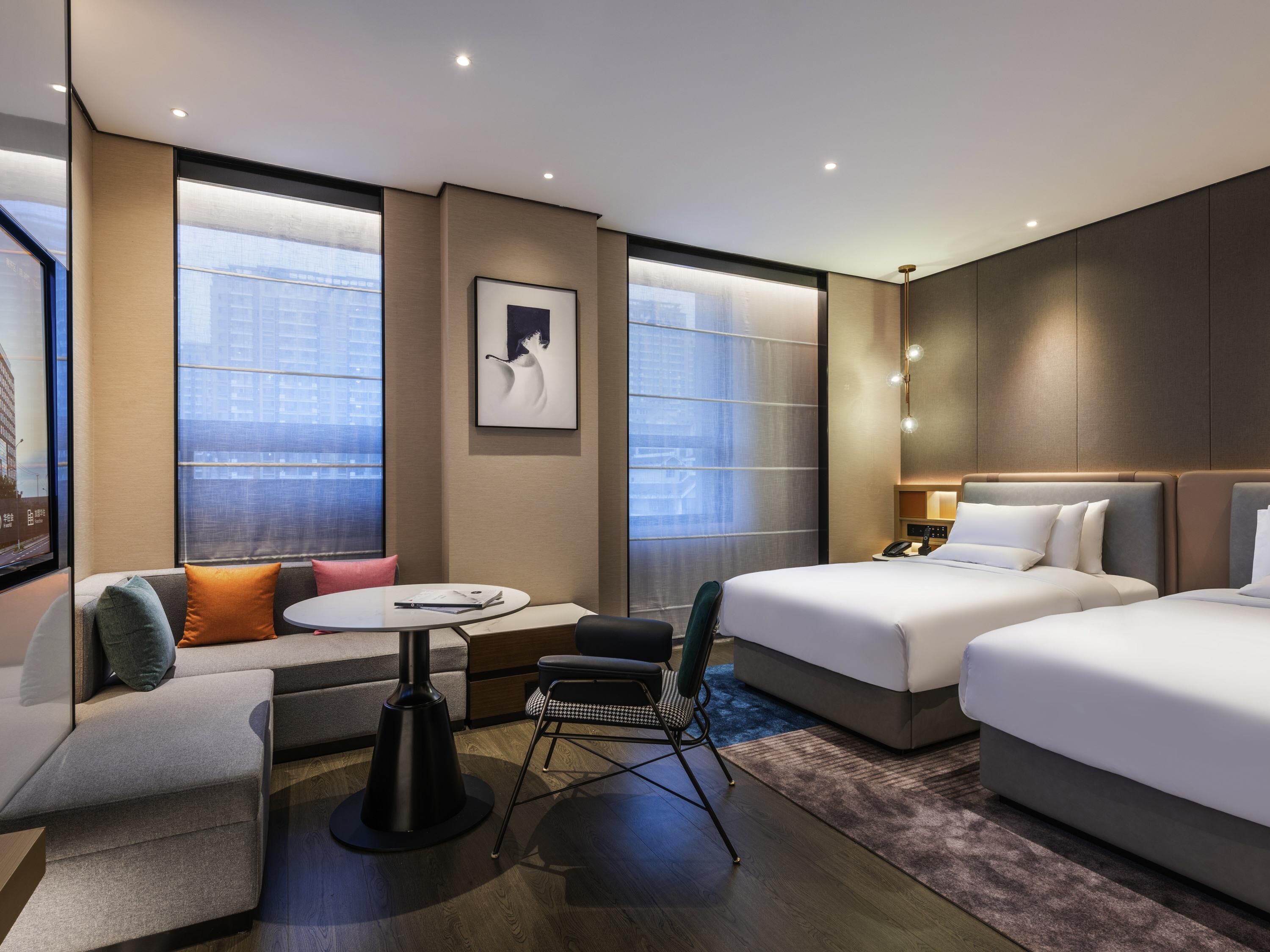 Basic Twin Room, 2 Twin Beds | Down comforters, memory foam beds, desk, free WiFi