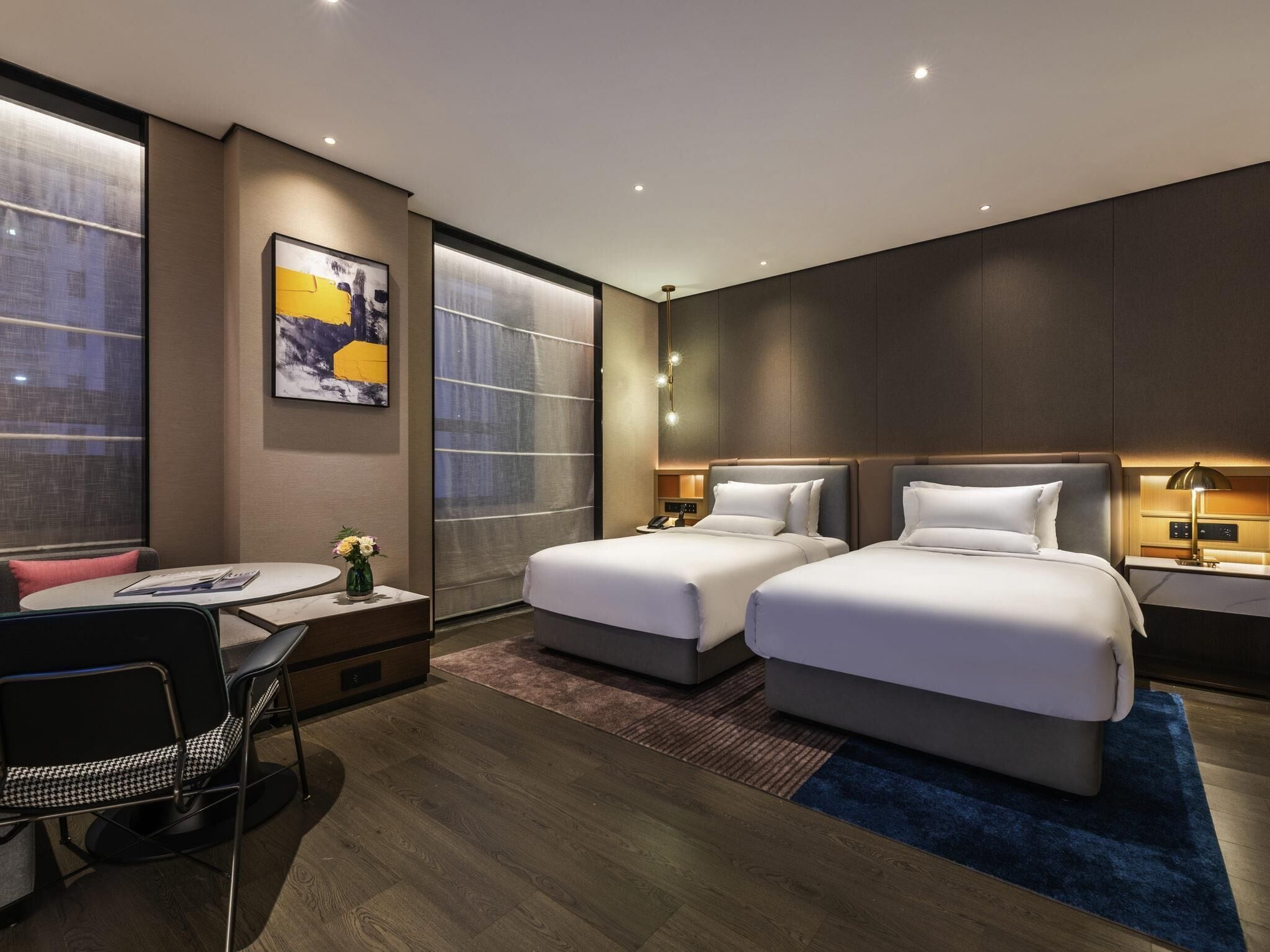 Superior-Zimmer, 2 Einzelbetten | Daunenbettdecken, Betten mit Memory-Foam-Matratzen, Schreibtisch