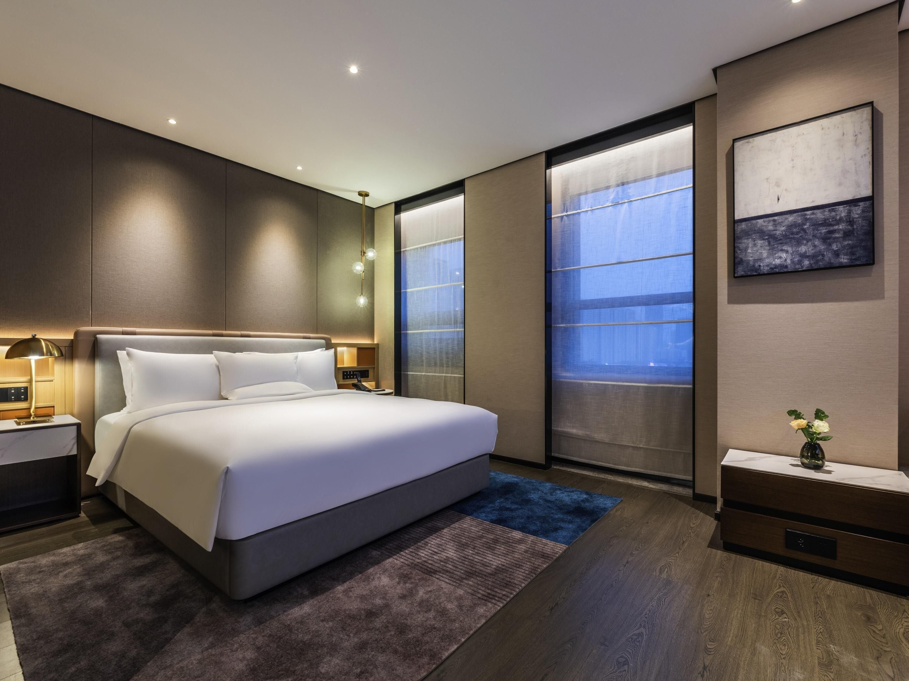 Down duvets, memory-foam beds, desk, free WiFi