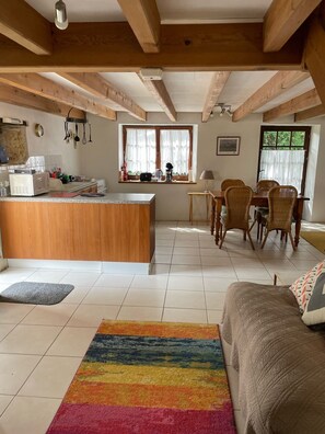 Interior - Charming, Spacious Dog-Friendly Holiday Rental with 2 Houses & Large Heated Pool (Lage de Messé)