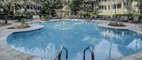 Una piscina riscaldata