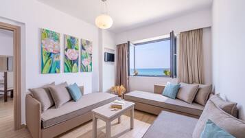 Departamento Grand, 1 habitación, vista al mar | Wifi gratis y ropa de cama