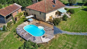 Tweepersoonskamer, en-suite badkamer, uitzicht op de binnenplaats (Chambre Zen) | Uitzicht vanuit accommodatie