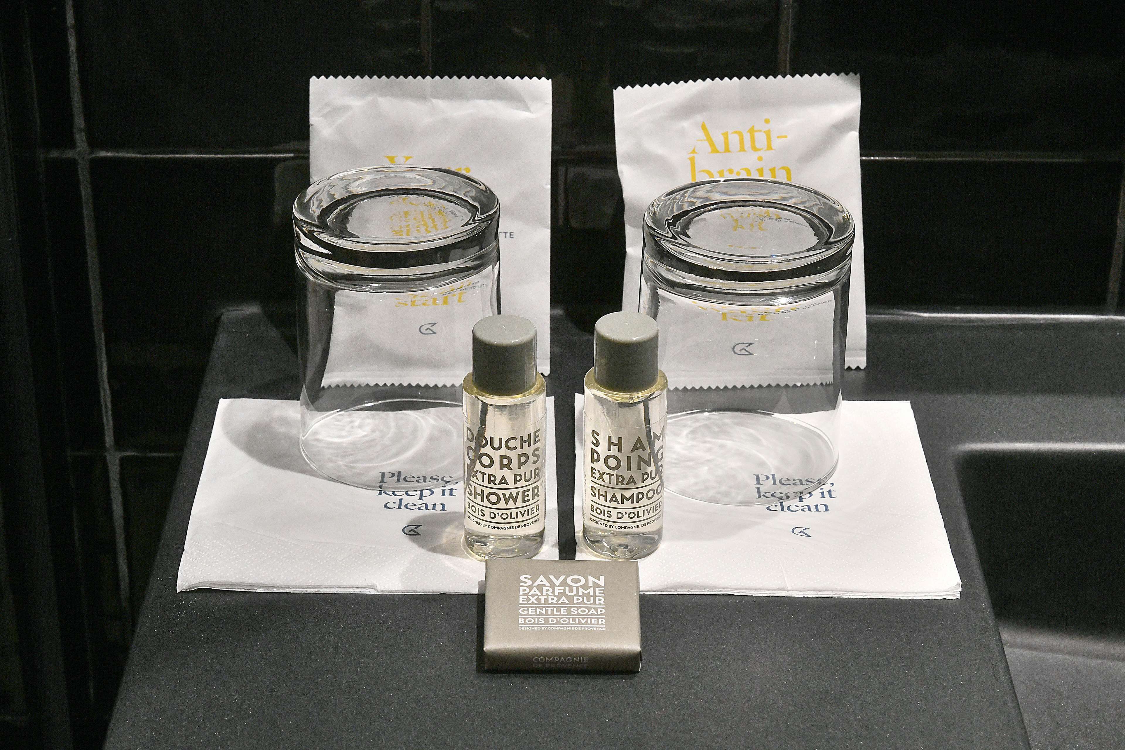 shower, rainfall showerhead, eco-friendly toiletries, hair dryer