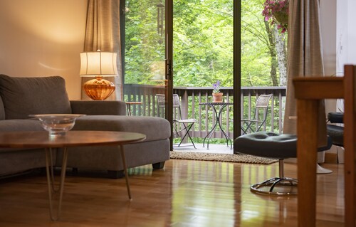 Vermont get-away end unit townhouse nestled in the trees 