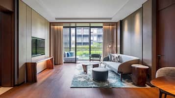 Suíte, 1 cama King, para não fumantes, vista para o jardim | Vista do quarto