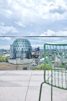 Premium bedding, down comforters, blackout drapes, soundproofing