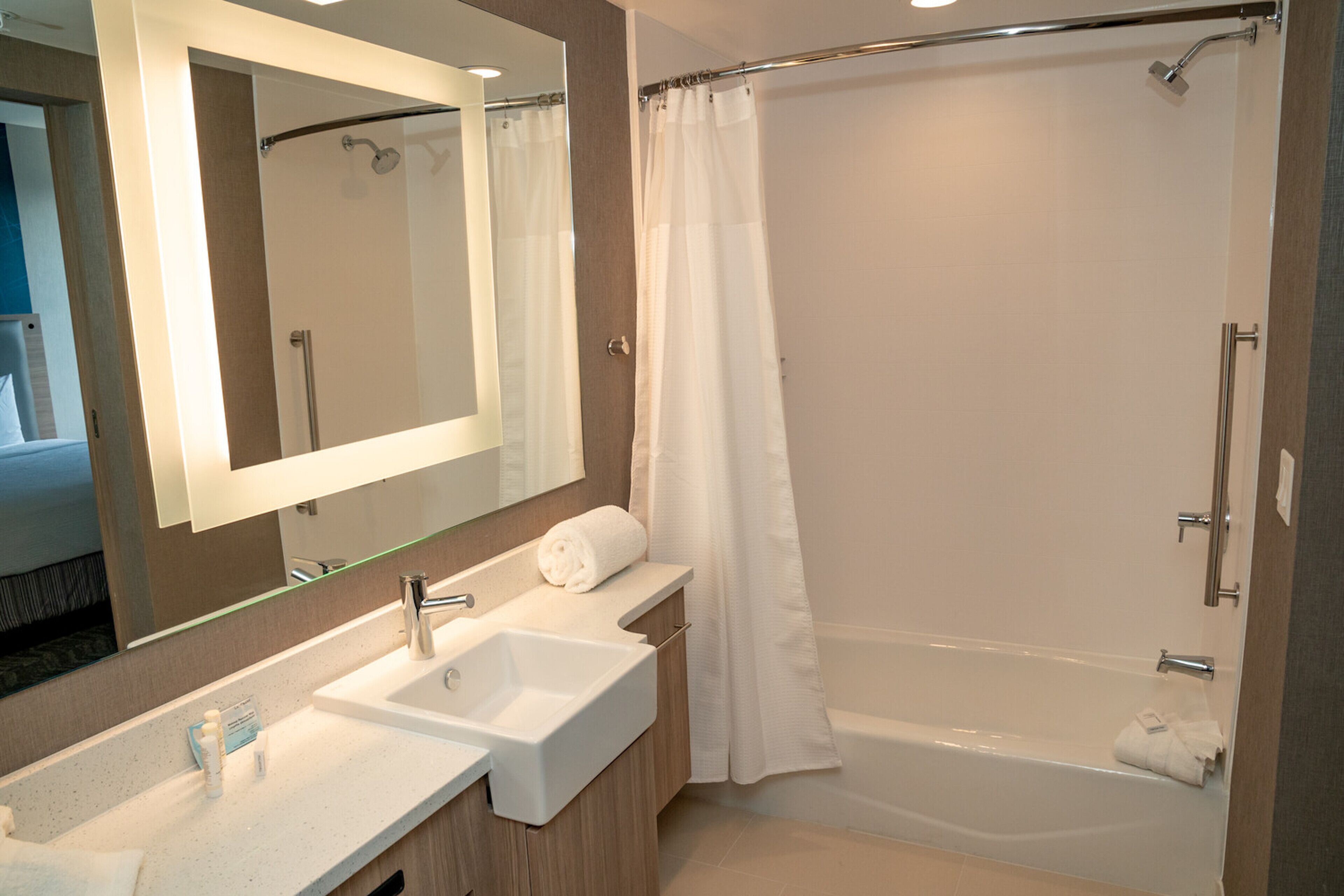 free toiletries, hair dryer, towels, soap