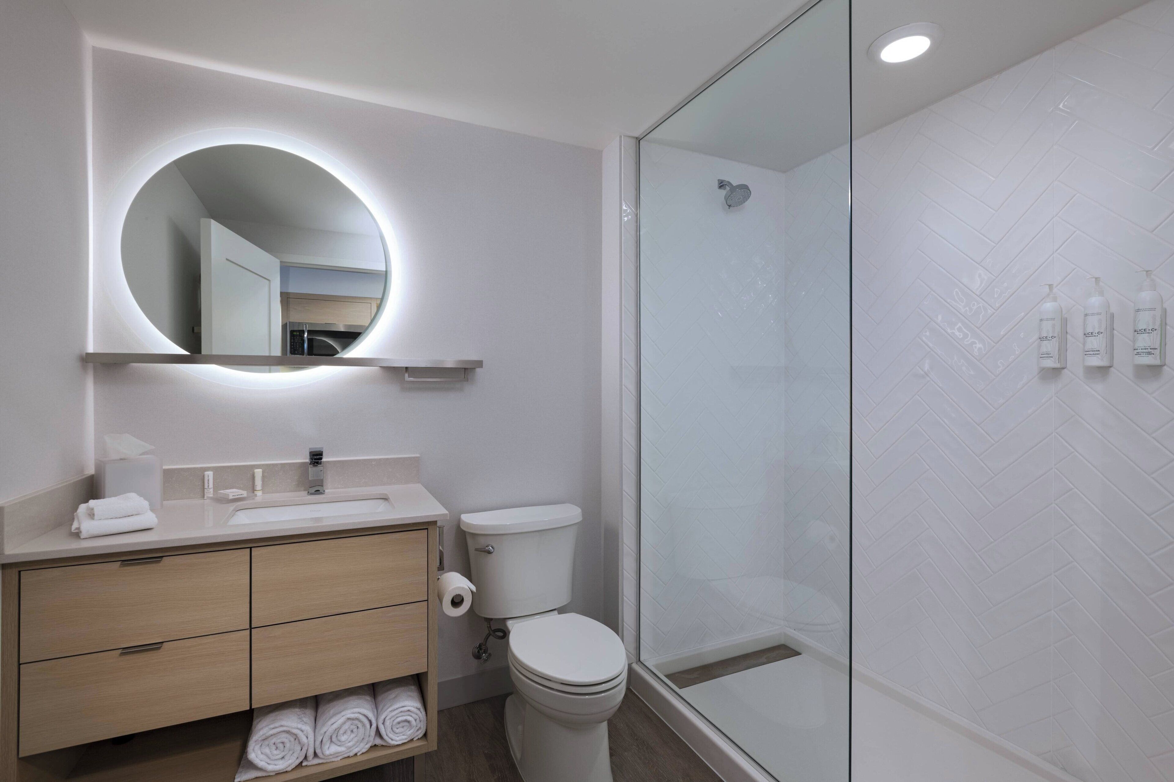 free toiletries, hair dryer, towels, soap