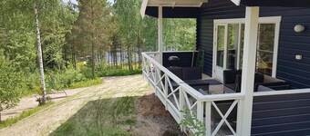 Stuga Ragnhild by the Lake Nerbjärken With Rowboat