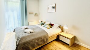 舒適公寓 (6) | 1 間臥室、埃及棉床  單、高級寢具、熨斗/熨衣板