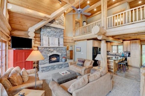 Smart TV, fireplace, video games, table tennis