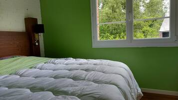 1 slaapkamer, een strijkplank/strijkijzer, gratis wifi