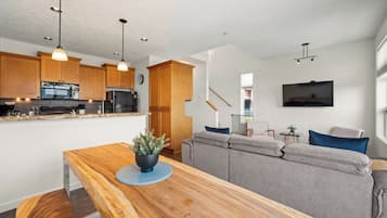 TV, fireplace, DVD player