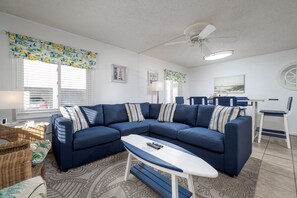 TV, DVD player - Cute ground floor condo, just 1/2 block to the beach (Ocean City)
