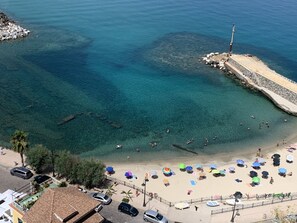 Beach nearby, sun-loungers