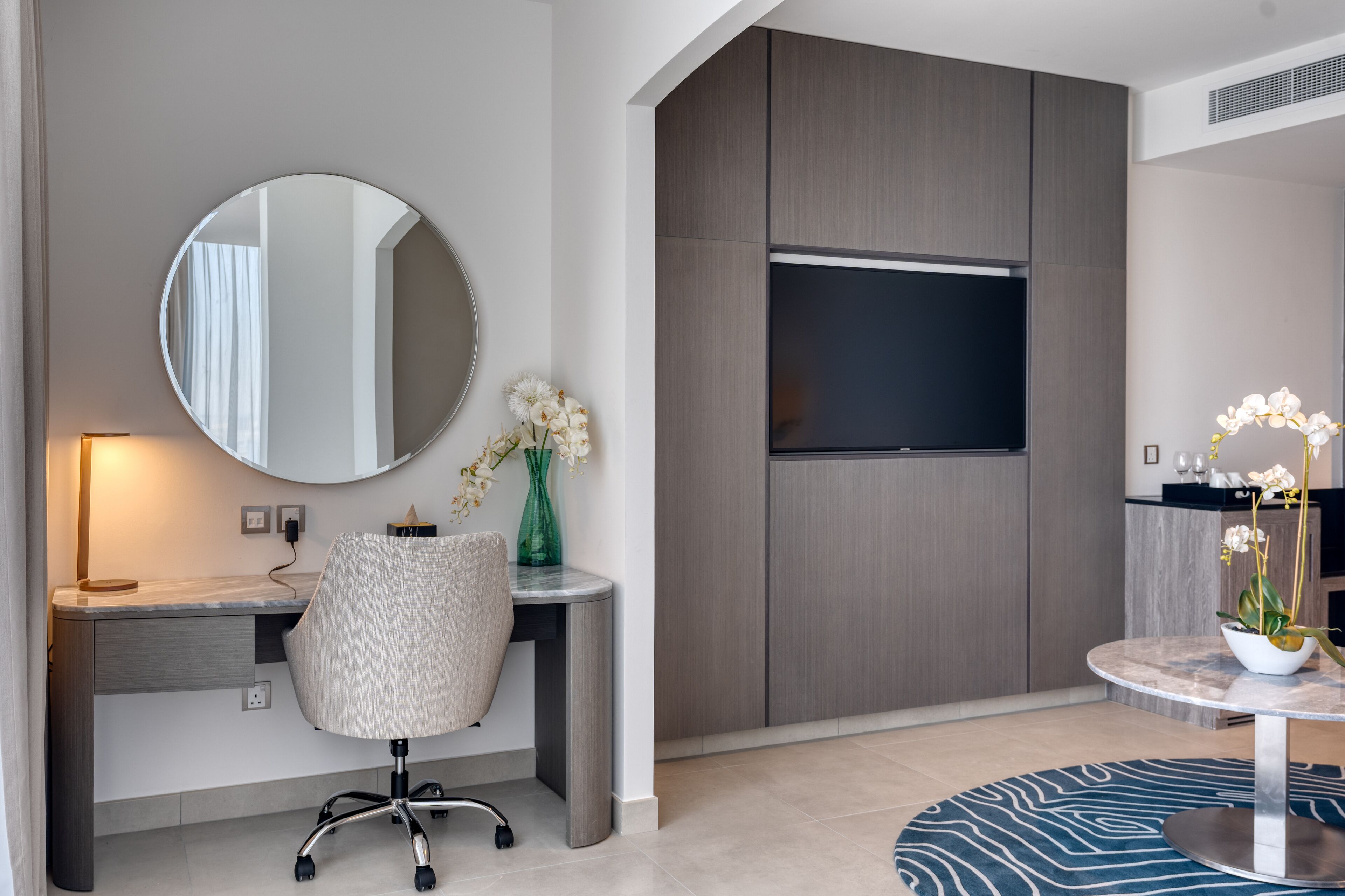 49-inch flat-screen tv with satellite channels, tv