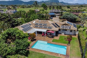 A heated pool