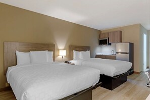 Colchones con pillow-top, wifi gratis y ropa de cama