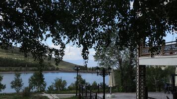 Blick von der Unterkunft