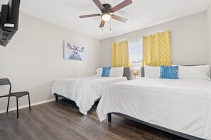 1 غرفة نوم ومكواة/لوح كي وواي فاي وملاءات أسرّة